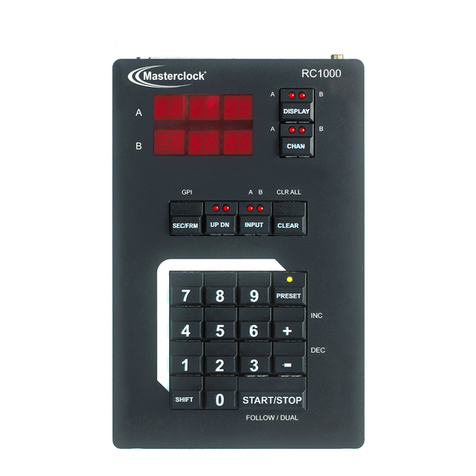 Masterclock RC1000 user manual