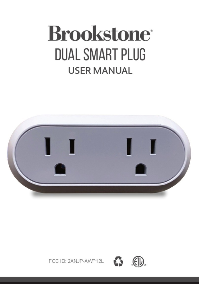 Brookstone DUAL SMART PLUG user manual