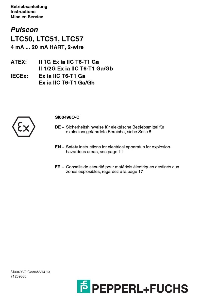 Pepperl+Fuchs LTC50 Series instructions