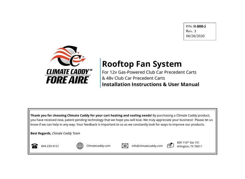 Climate Caddy FORE AIRE SCC7701 Installation instructions & user manual