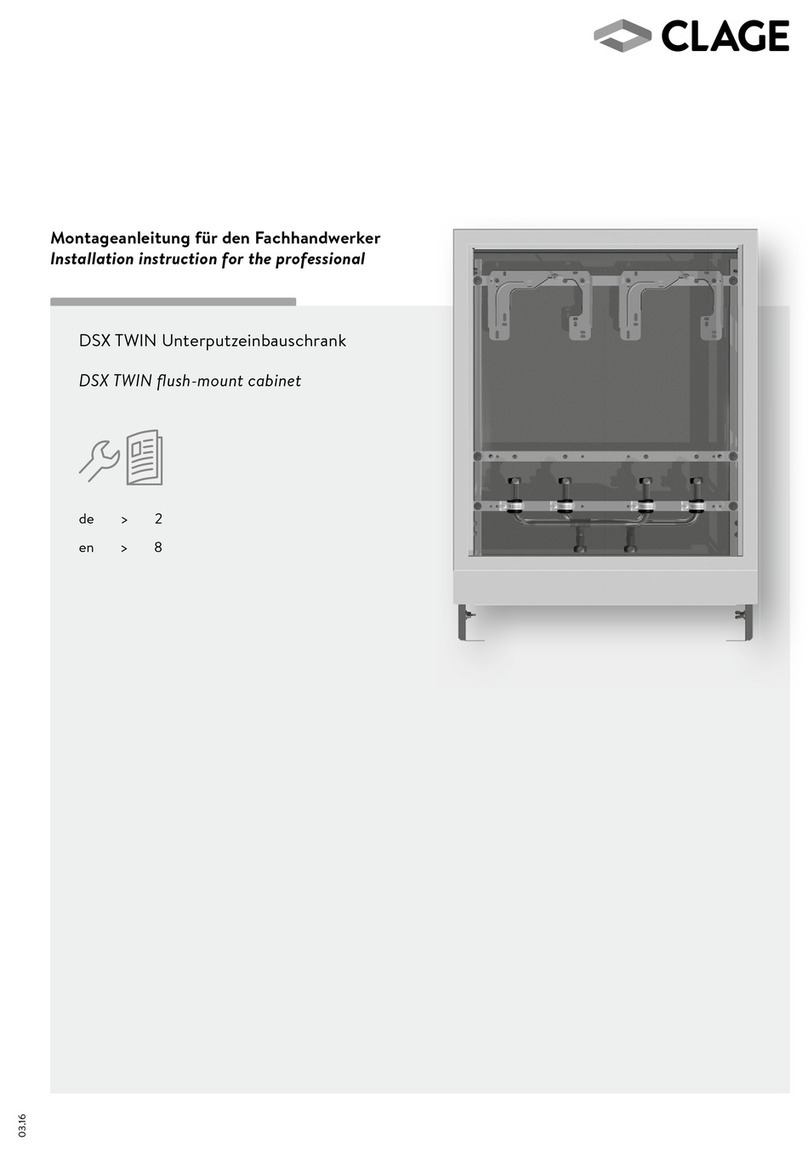 clage DSX TWIN Installation Instruction for the Professional