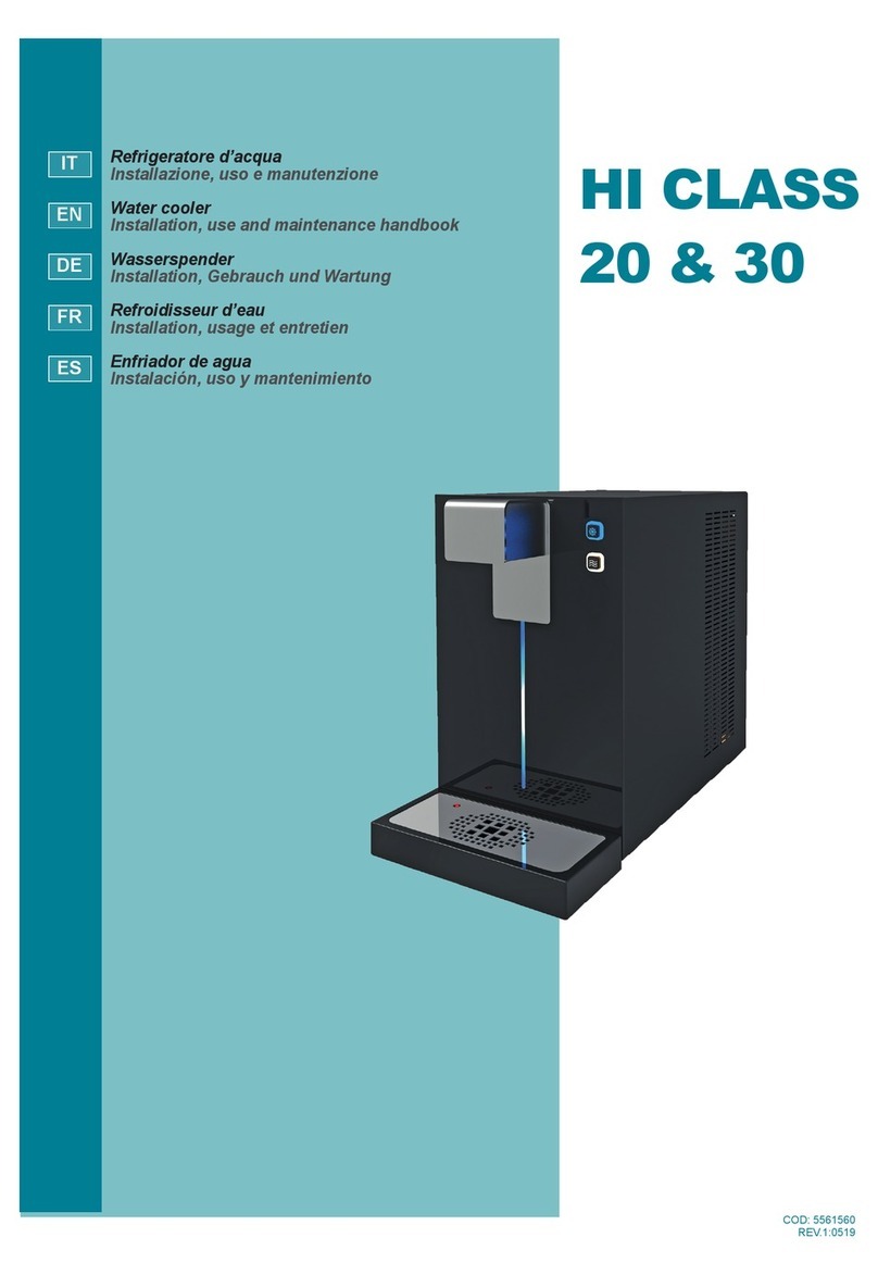 Espressa Coffee & Waters HI CLASS 20 Installation, use and maintenance Espressa Coffee & Waters HI CLASS 20 Installation, use and maintenance