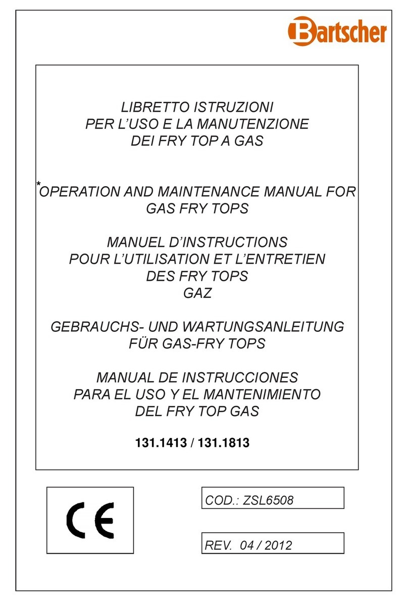 Bartscher 131.1413 Operation and maintenance manual