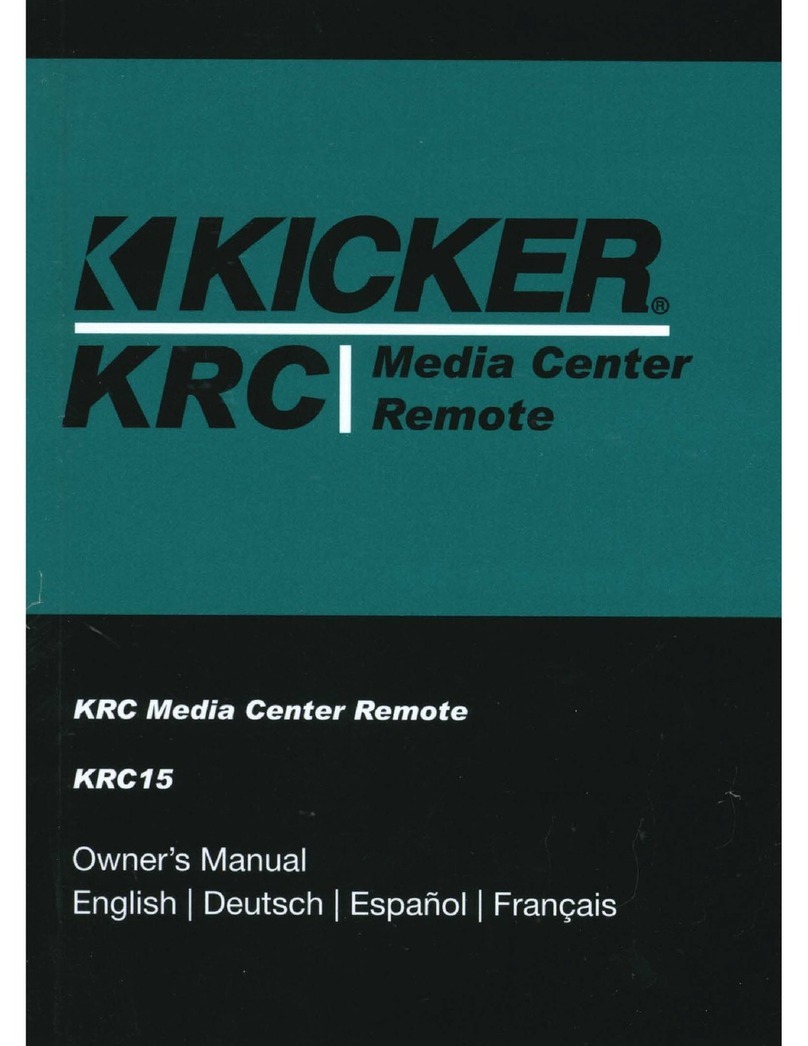 Kicker KRC Series owner's manual