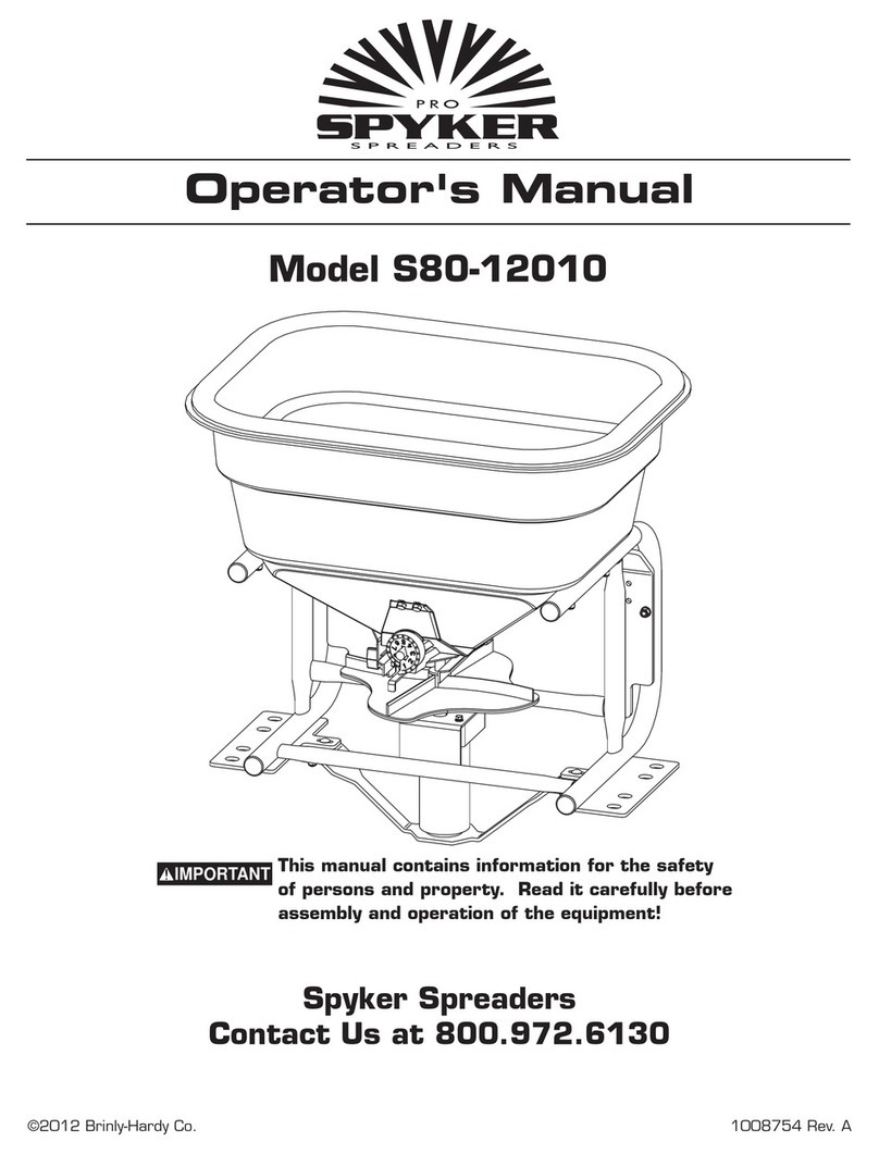 SPYKER S80-12010 Operator's manual