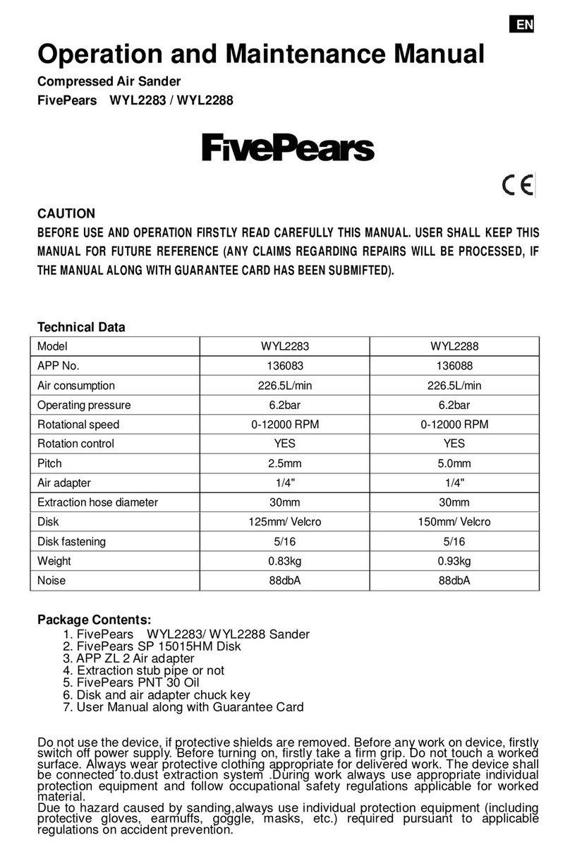 FivePears WYL2283 Operation and maintenance manual