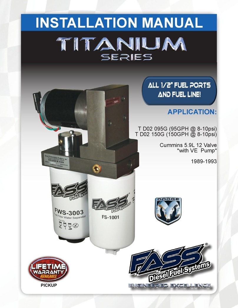 Fass Titanium Series installation manual