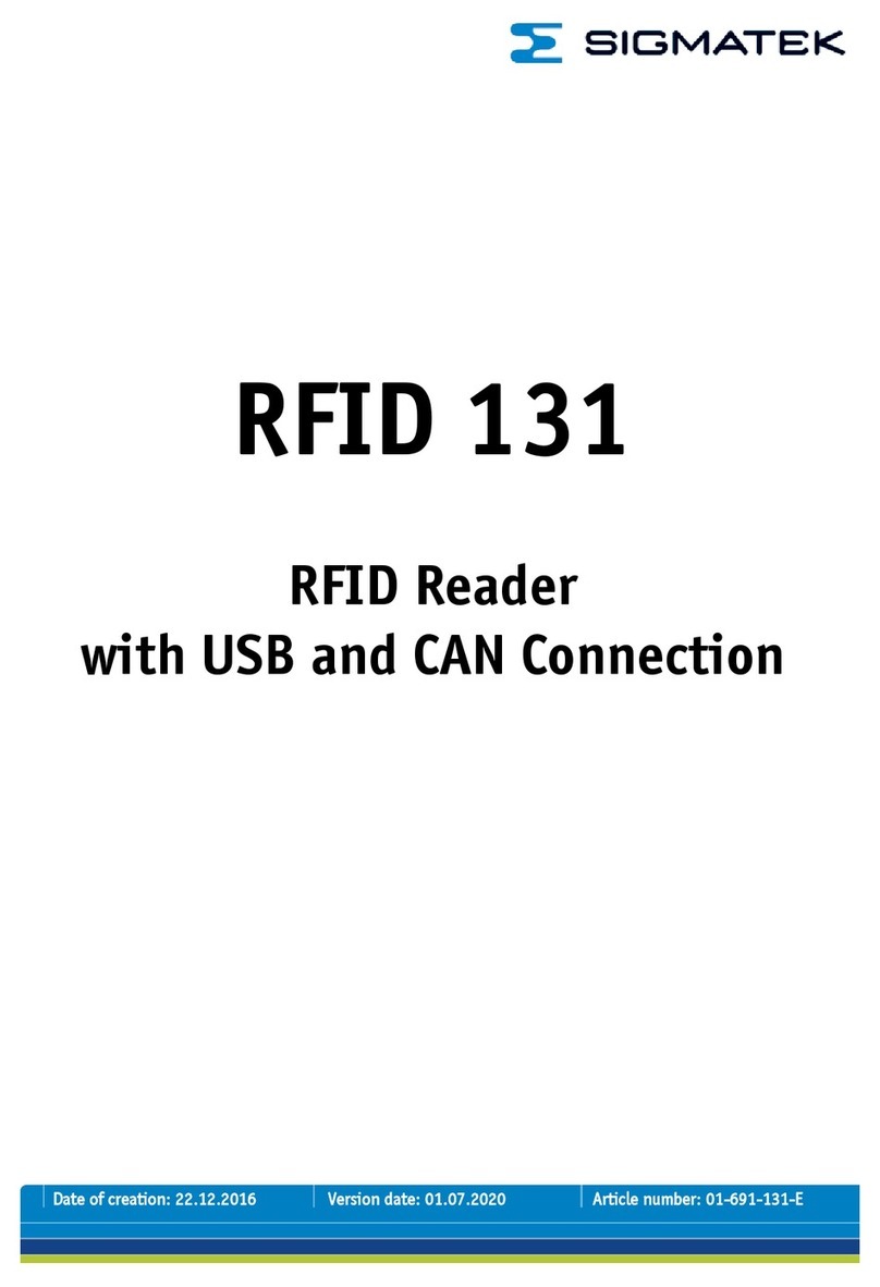 SIGMA TEK RFID 131 manual