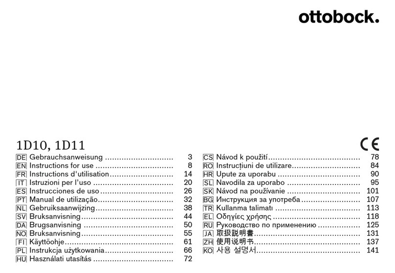Otto Bock 1D10 Instructions for use