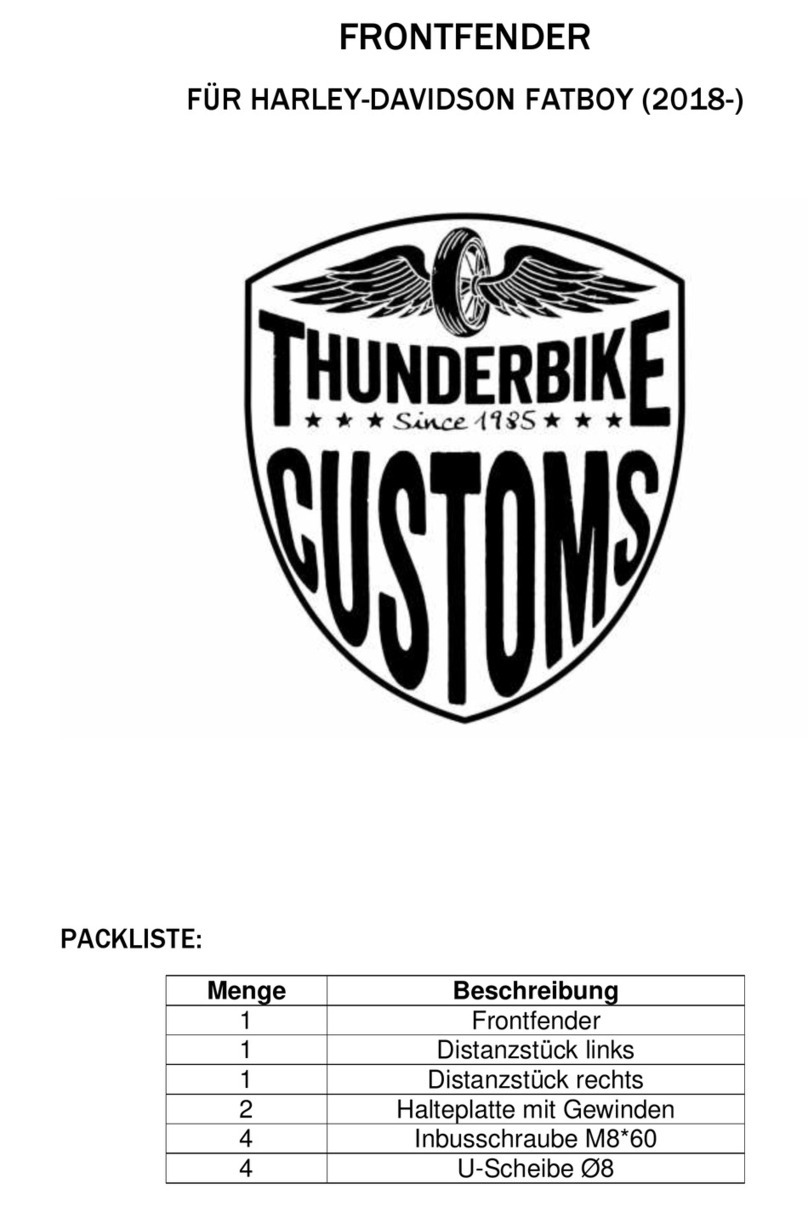 Thunderbike 71-74-050 Mounting instructions