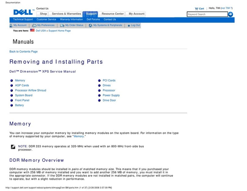 Dell studio XPS User manual