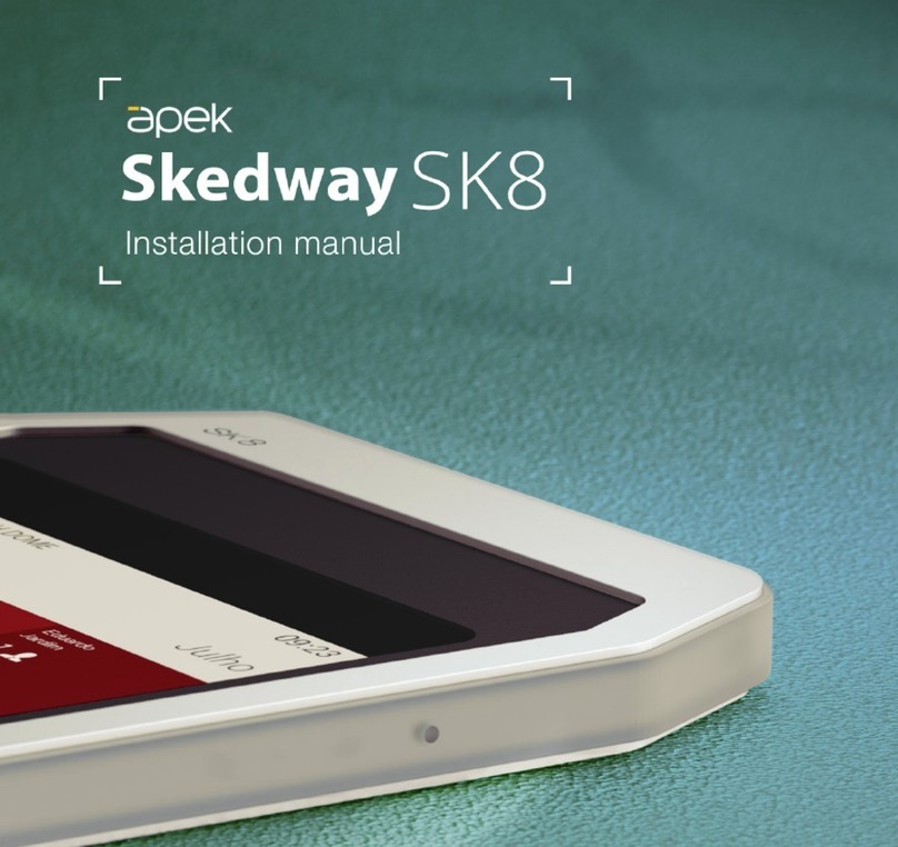 Apek Skedway SK8 installation manual