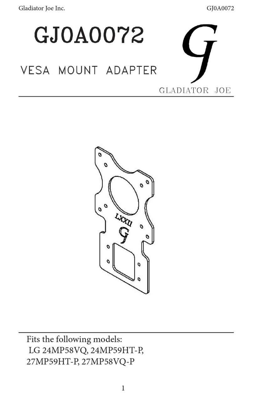 Gladiator Joe GJ0A0072 User manual Gladiator Joe GJ0A0072 User manual