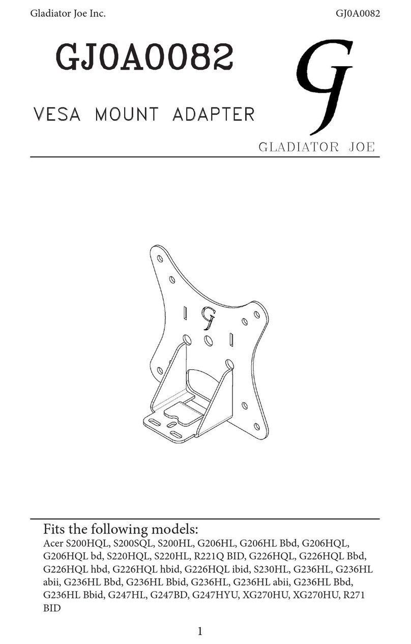 Gladiator Joe GJ0A0082 User manual Gladiator Joe GJ0A0082 User manual