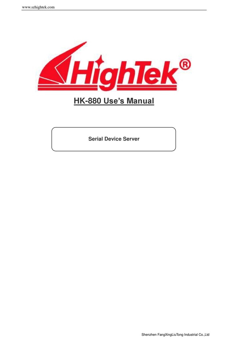 HighTek HK-880 user manual