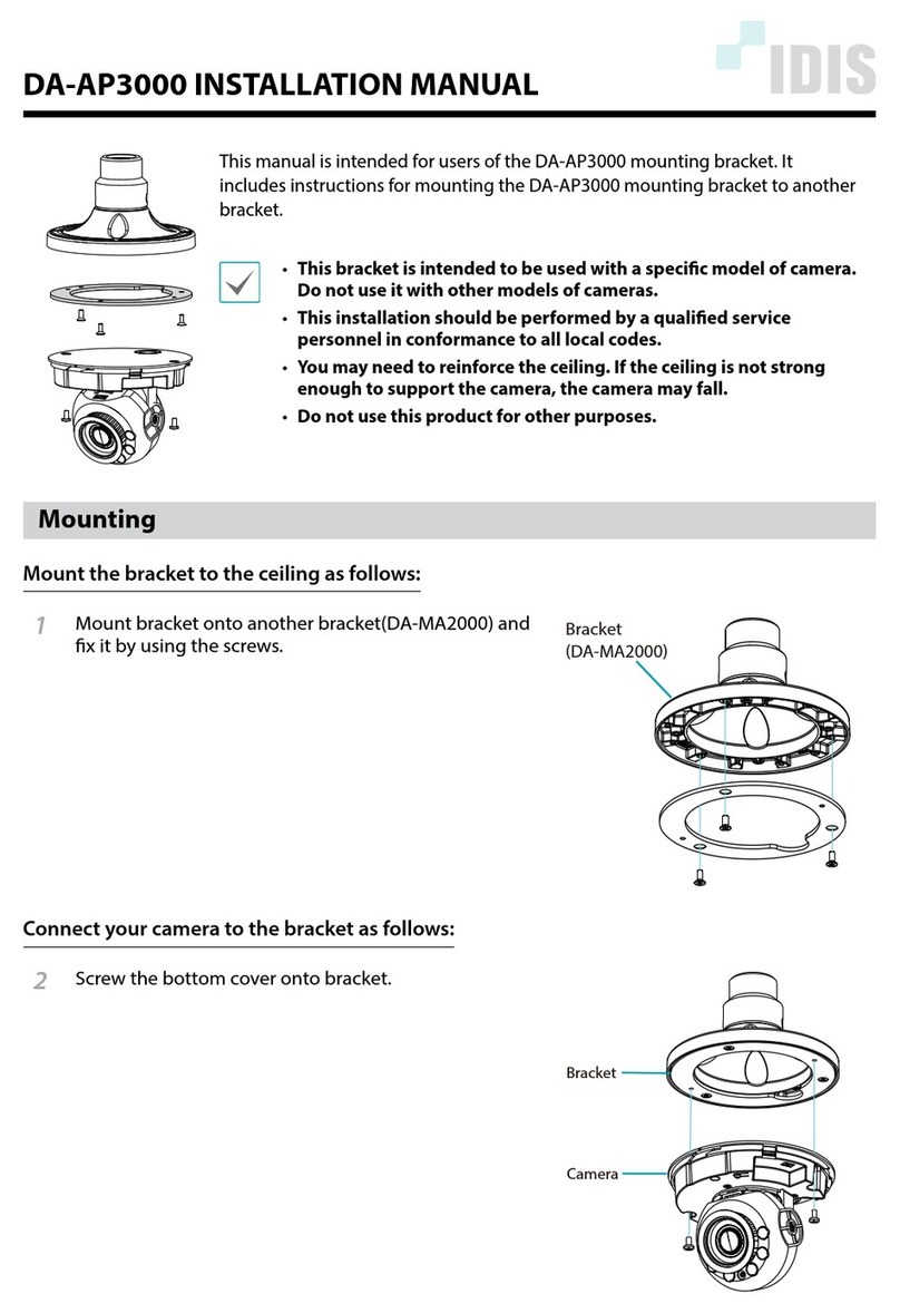 Idis DA-AP3000 installation manual