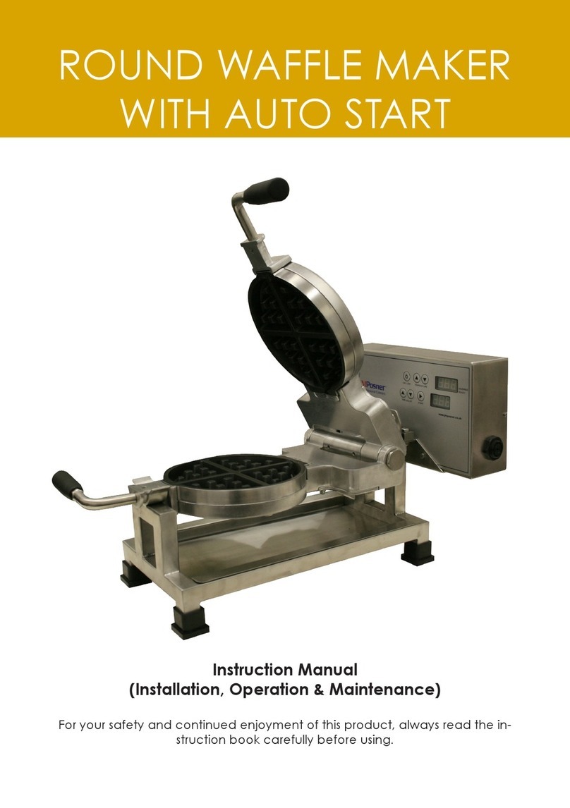 JMPosner ROUND WAFFLE instruction manual