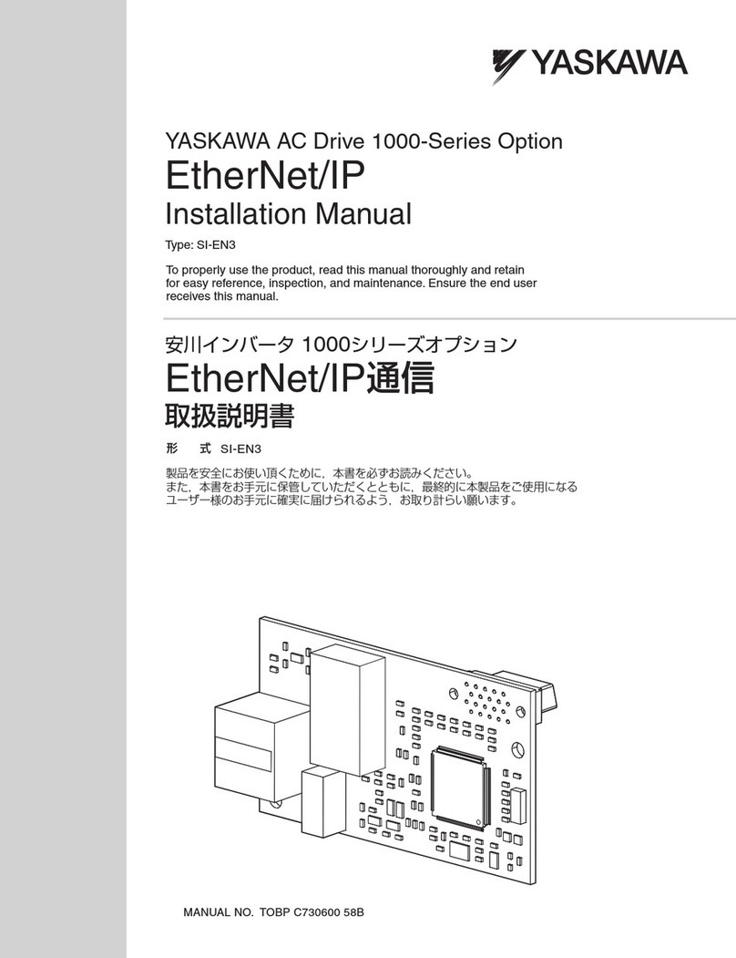 YASKAWA SI-EN3 installation manual
