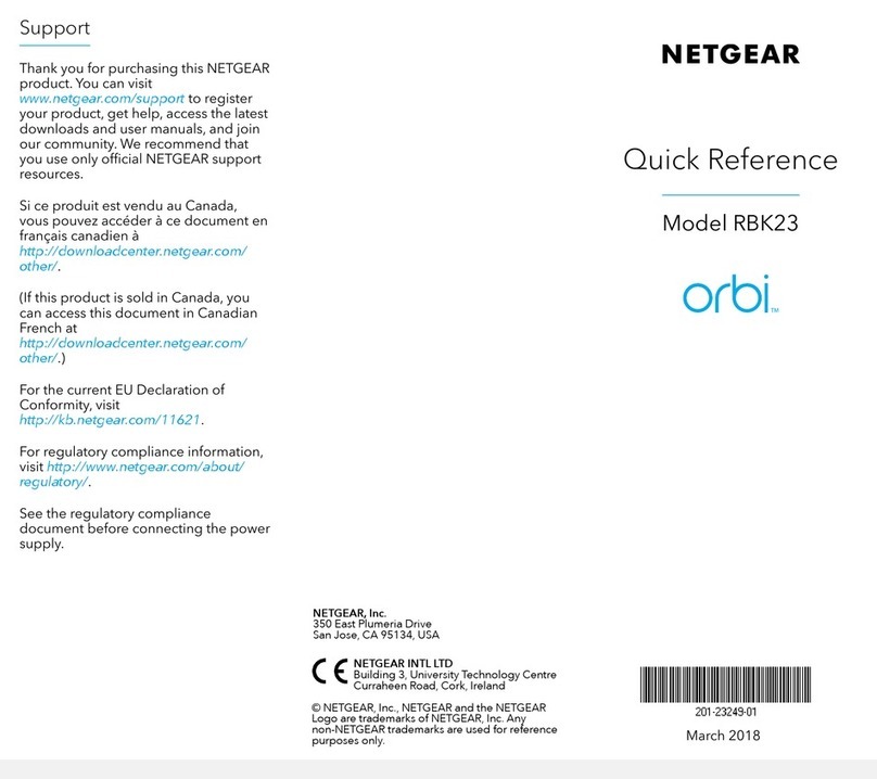 NETGEAR Orbi RBK23 User manual