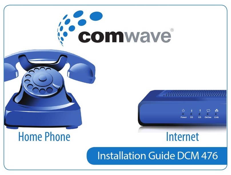 comwave DCM 476 installation guide
