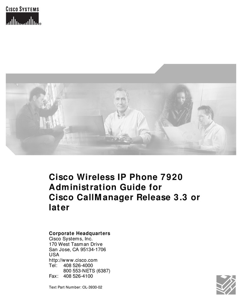 Cisco 7920 - Unified Wireless IP Phone VoIP Instruction Manual