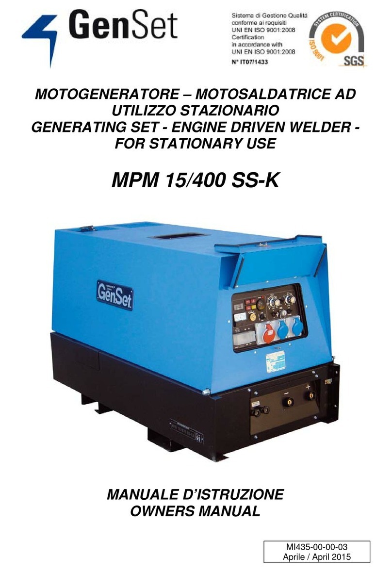 Gen Set MPM 15/400 SS-K User manual