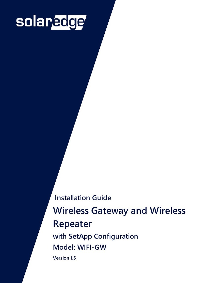 SolarEdge WIFI-GW User manual