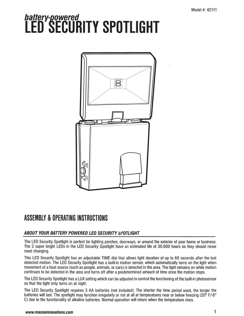 MAXSA 42111 Assembly & operating instructions