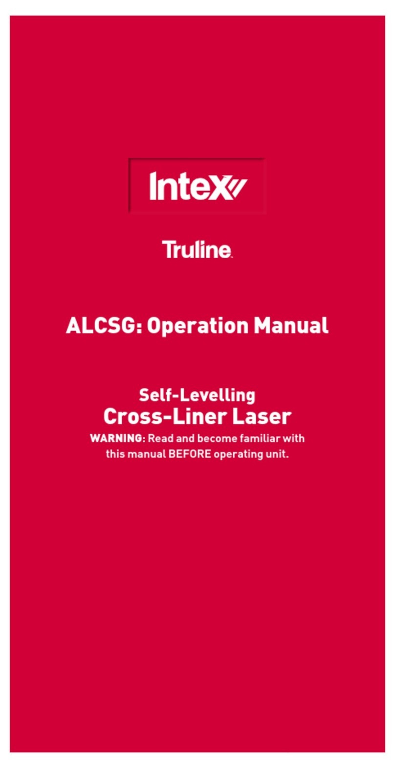 Intex Truline ALCSG User manual