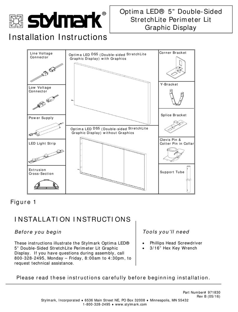 Stylmark Optima LED DS5 Perimeter Lit installation instructions Stylmark Optima LED DS5 Perimeter Lit installation instructions
