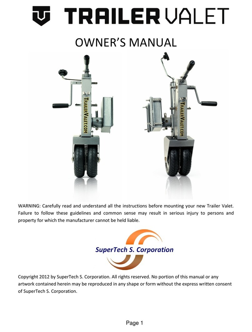 Supertech TRAILER VALET owner's manual