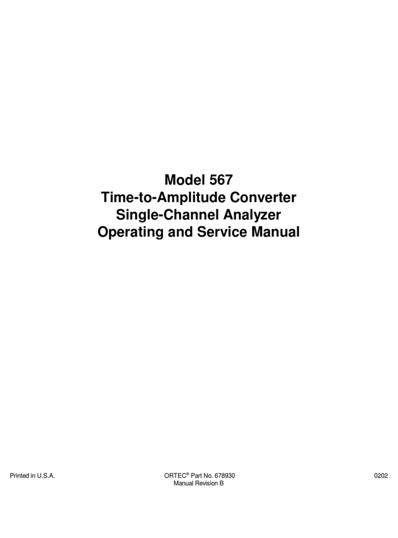 ORTEC 567 Operating and service manual