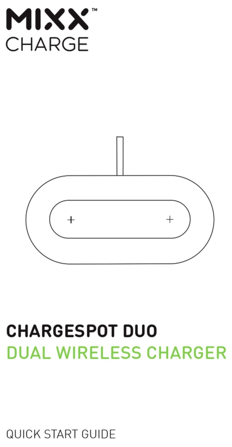MIXX CHARGE CHARGESPOT DUO quick start guide