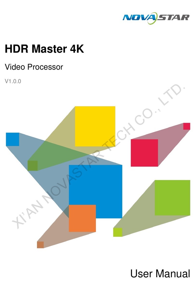 NovaStar HDR Master 4K User manual