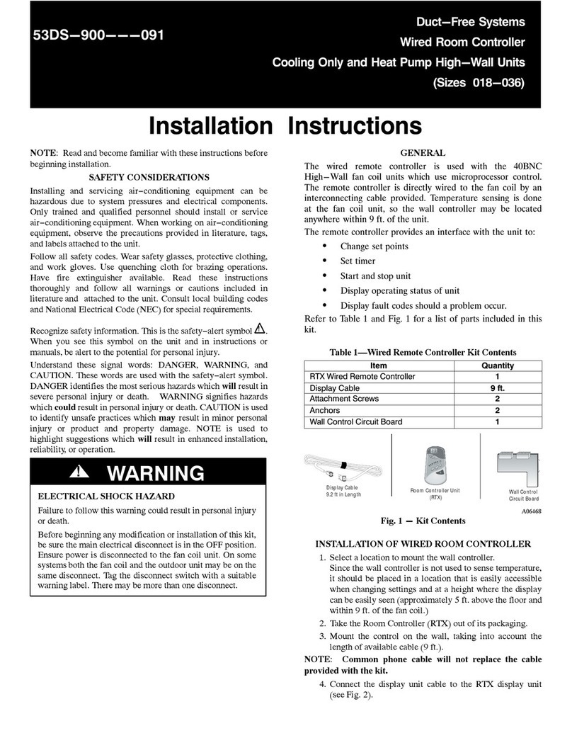 Carrier 40BNC installation instructions