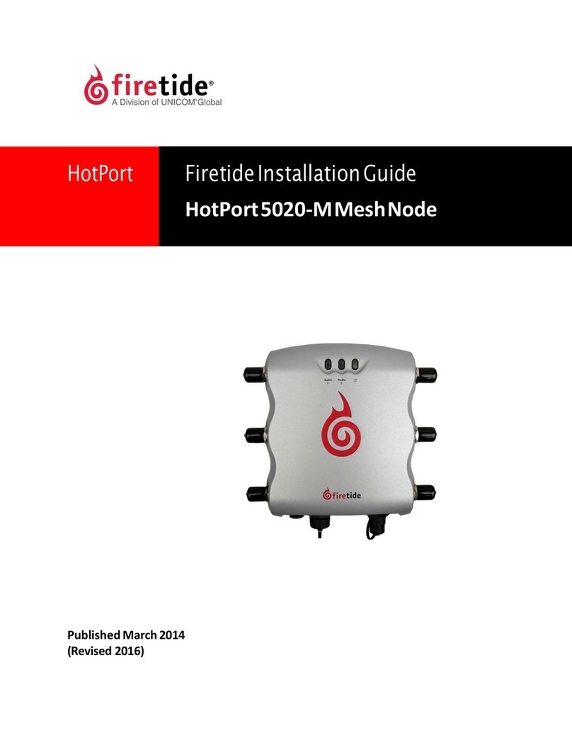 Firetide HotPort 5020-M Mesh Node installation guide