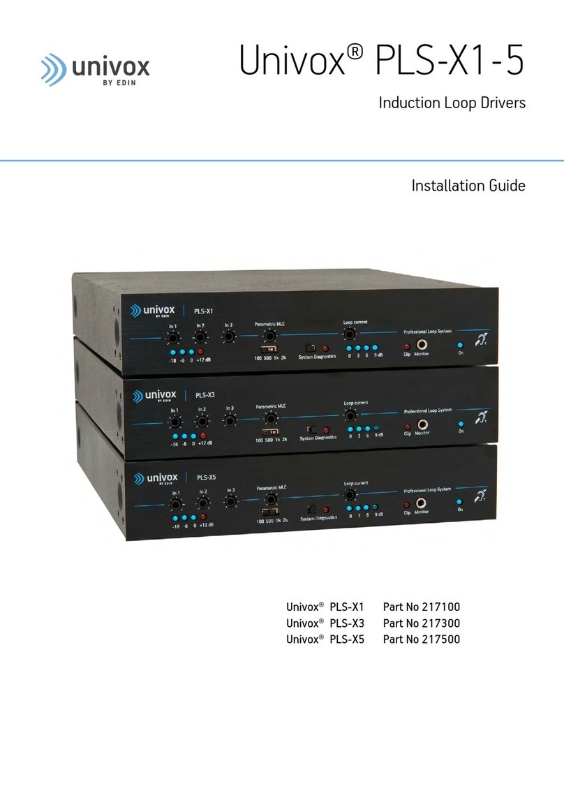 Univox PLS-X Series installation guide