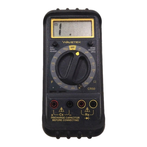 Wavetek Meterman CR 50 User manual
