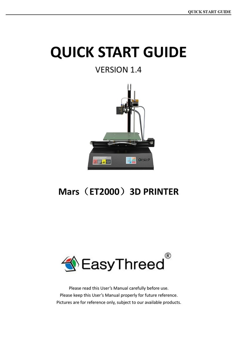 EasyThreed Mars User manual