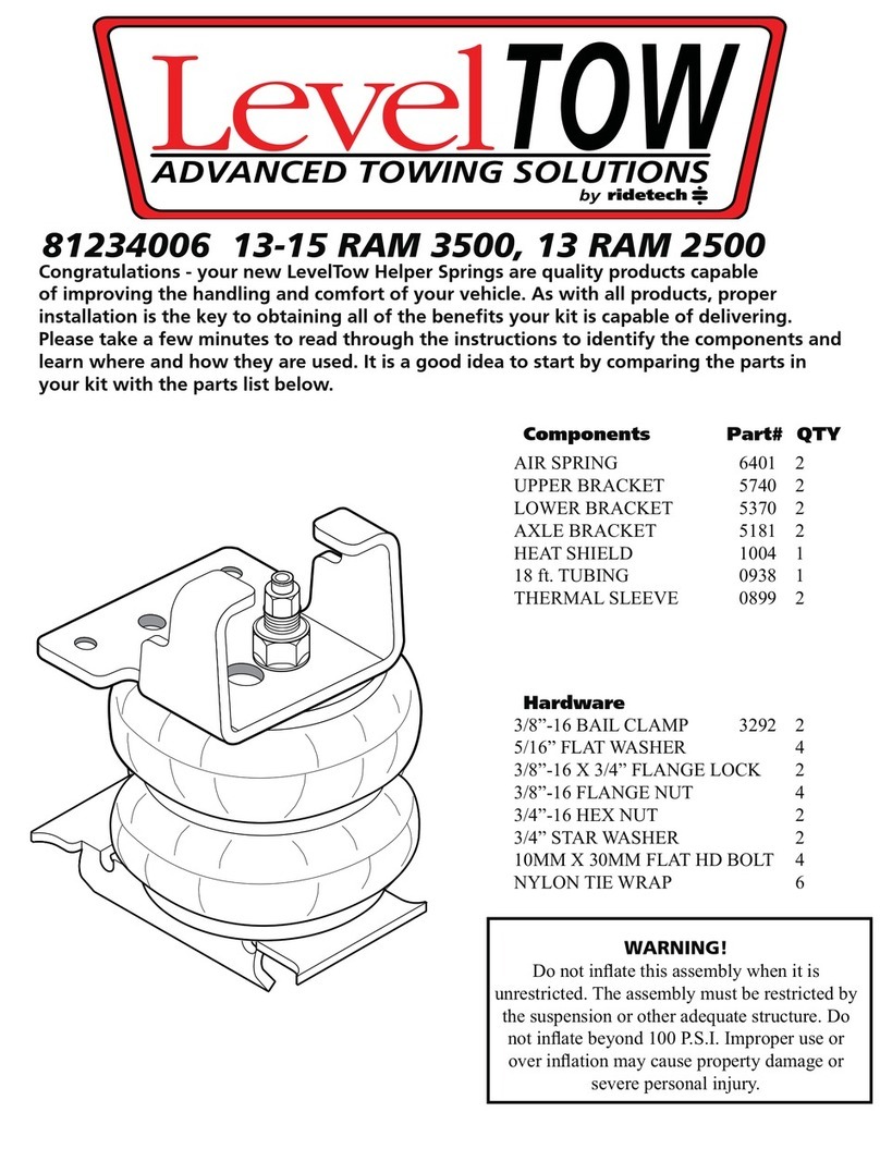Ridetech LevelTow 81234006 manual