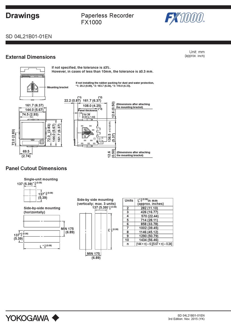YOKOGAWA FX1000 Drawings