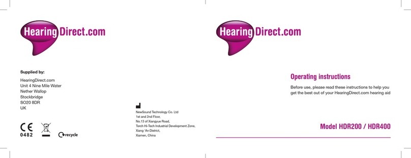 HearingDirect HDR200 operating instructions