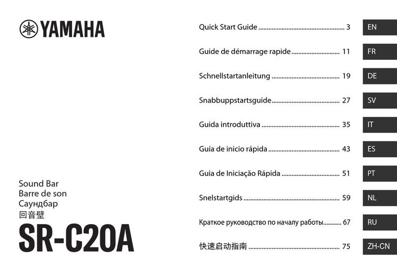 Yamaha SR-C20A quick start guide