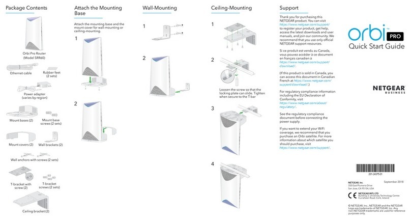 NETGEAR Orbi Pro SRR60 User manual NETGEAR Orbi Pro SRR60 User manual
