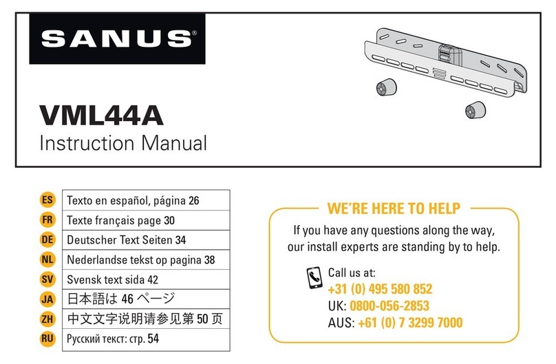 Sanus VML44A instruction manual