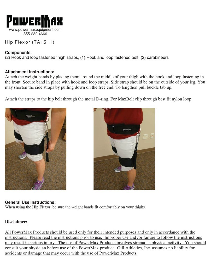 Power Max Hip Flexor quick start guide