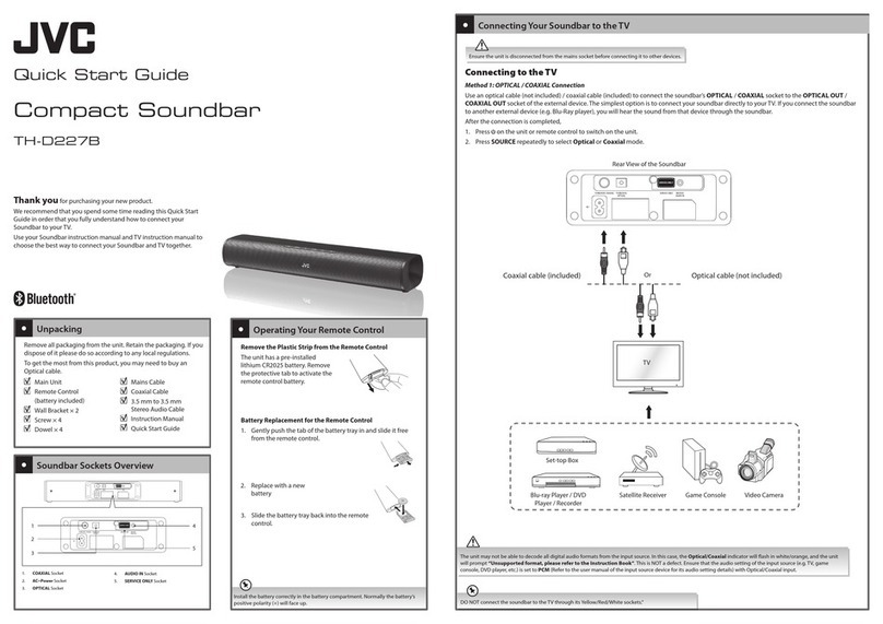JVC TH-D227B User manual