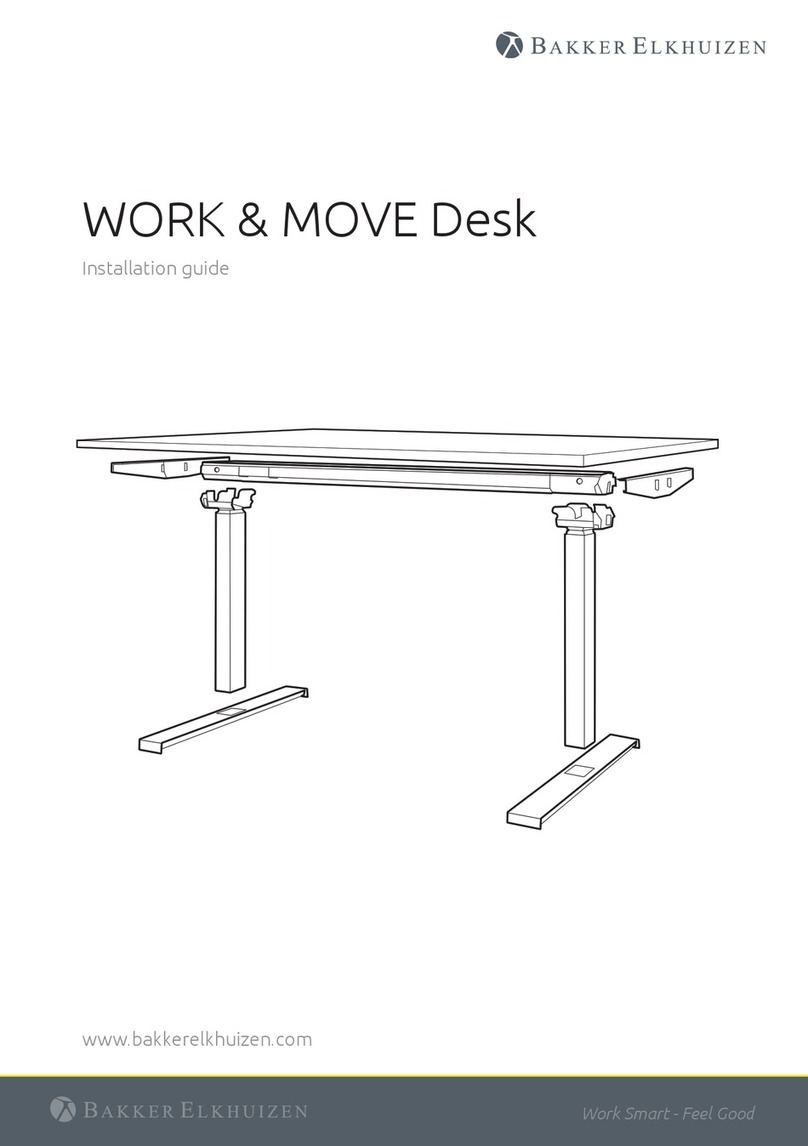 Bakker Elkhuizen WORK & MOVE Desk installation guide