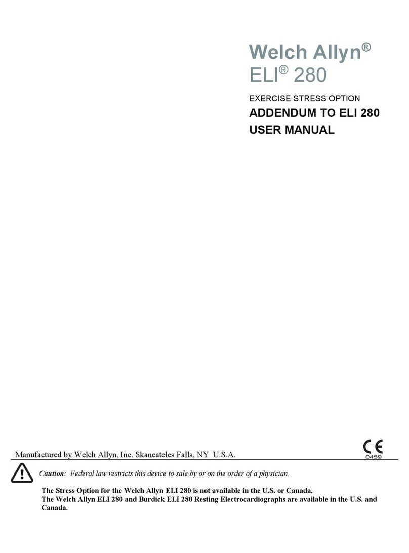 Welch Allyn ELI 280 Addendum User manual