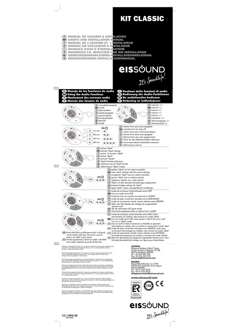 EisSound 90 Series User and installation manual